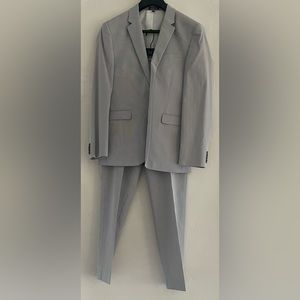 Express performance stretch complete suit grey 38R jacket 31w X 30L pants